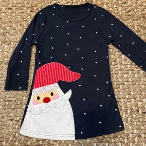 BRAND NEW- ‘Fuzzy Santa’ Girls Christmas Dress